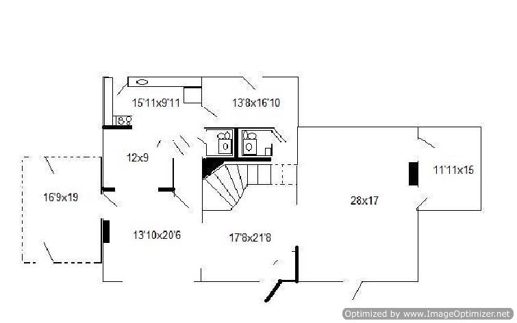 Floor plan for 4 beds, 5 baths, 3400 sqft